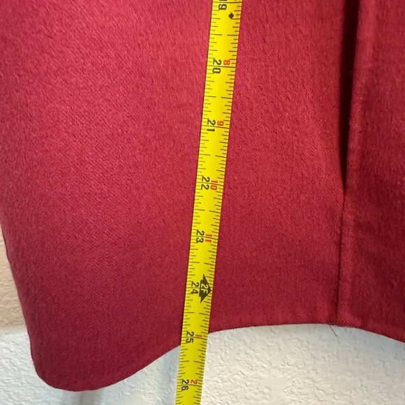 Max Mara Cucito a Mano Red Wool Cropped Jacket Made in Italy Size 8 - Picture 13 of 14